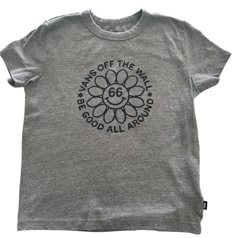 Vans Kids Charcoal Graphic Tee Shirt Size x-small